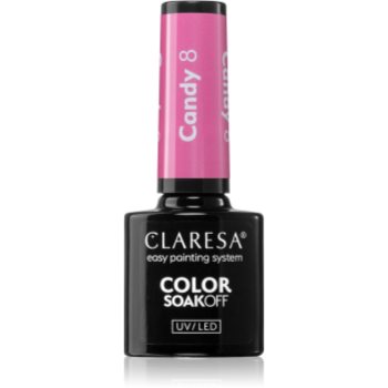Claresa SoakOff UV/LED Color Candy lac de unghii sub forma de gel - imagine 2